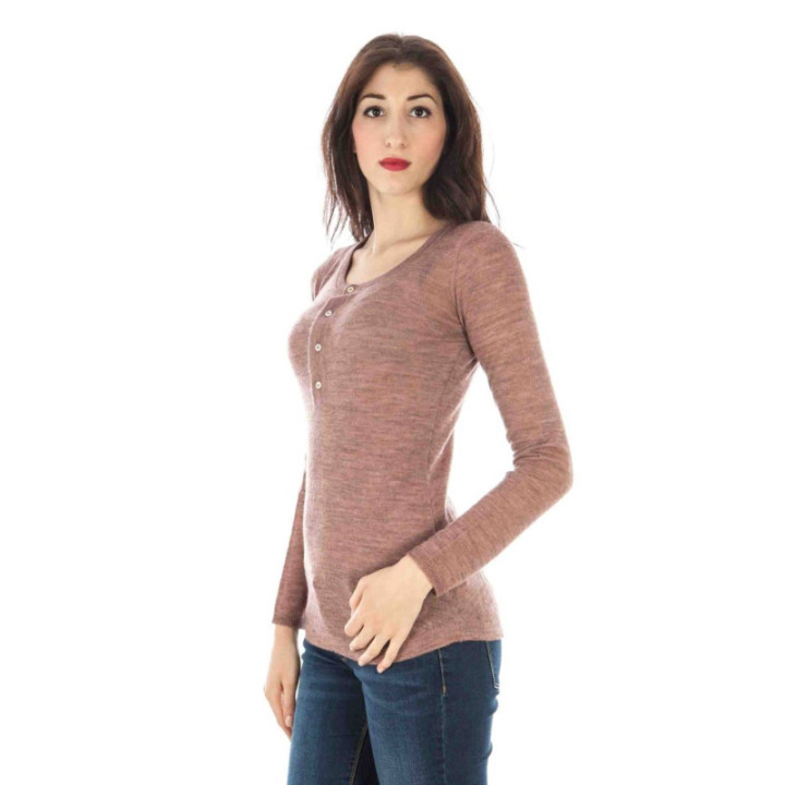 PULL FEMME FRED PERRY ROSE