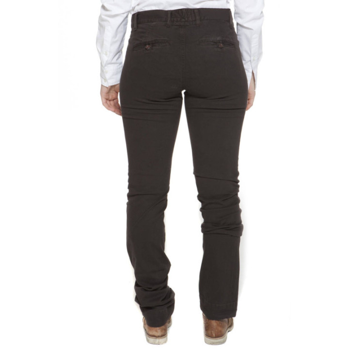 PANTALON FEMME GANT MARRON