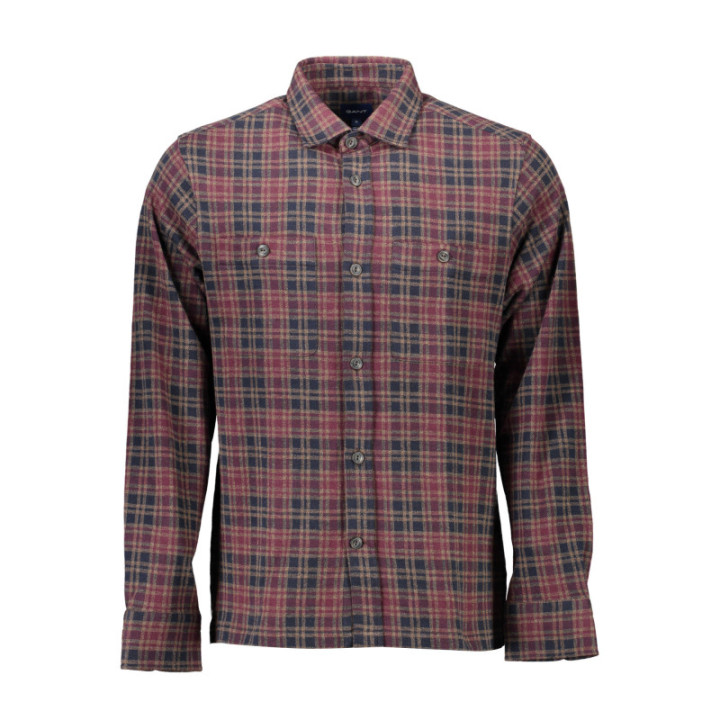 GANT CHEMISE À MANCHES LONGUES HOMME MARRON