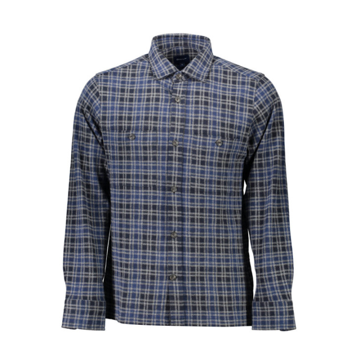 CHEMISE HOMME GANT BLEUE À MANCHES LONGUES