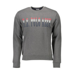 Sweat-shirt zippé gris pour homme US POLO ASSN.