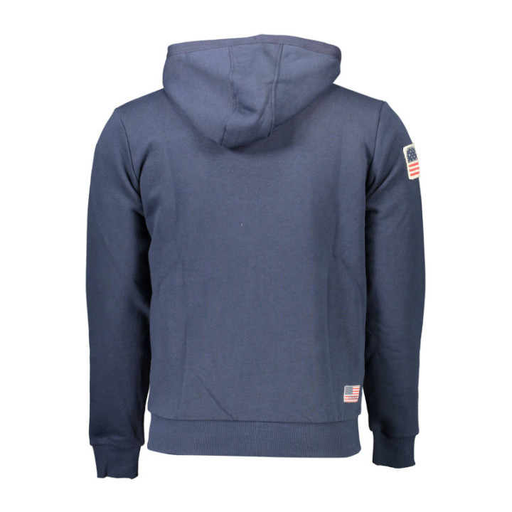 Sweat-shirt zippé bleu pour homme US POLO ASSN.