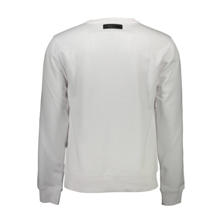 SWEAT PLEIN SPORT SANS ZIP HOMME BLANC