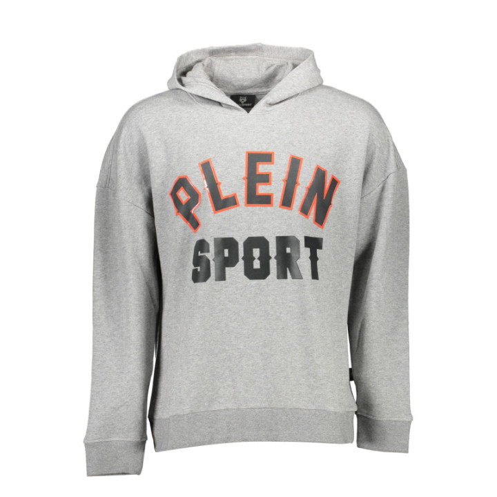 SWEAT PLEIN SPORT SANS ZIP HOMME GRIS