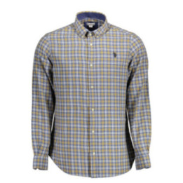 Chemise bleue à manches longues pour homme US POLO ASSN.