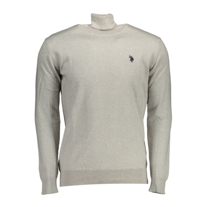 Pull à col roulé gris pour homme US Polo Assn.