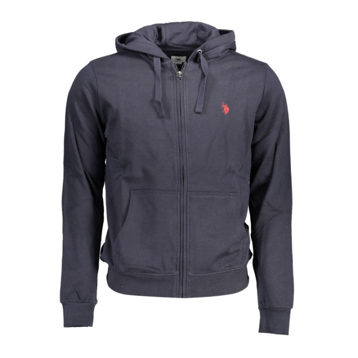 Sweat-shirt zippé bleu pour homme US POLO ASSN.