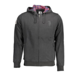 Sweat-shirt zippé noir pour homme US POLO ASSN.