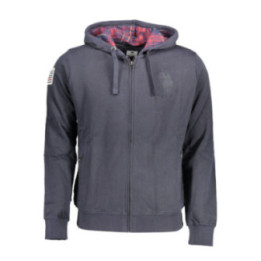 Sweat-shirt zippé bleu pour homme US POLO ASSN.