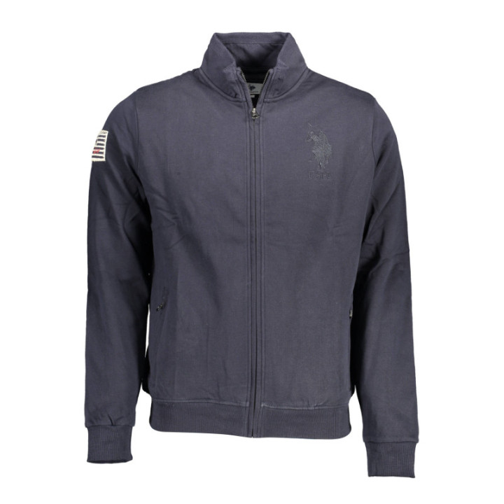 Sweat-shirt zippé bleu pour homme US POLO ASSN.