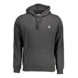 Sweat-shirt zippé noir pour homme US POLO ASSN.