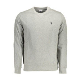 Sweat-shirt zippé gris pour homme US POLO ASSN.