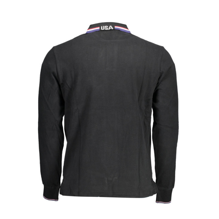 Polo à manches longues pour homme US Polo Assn., noir