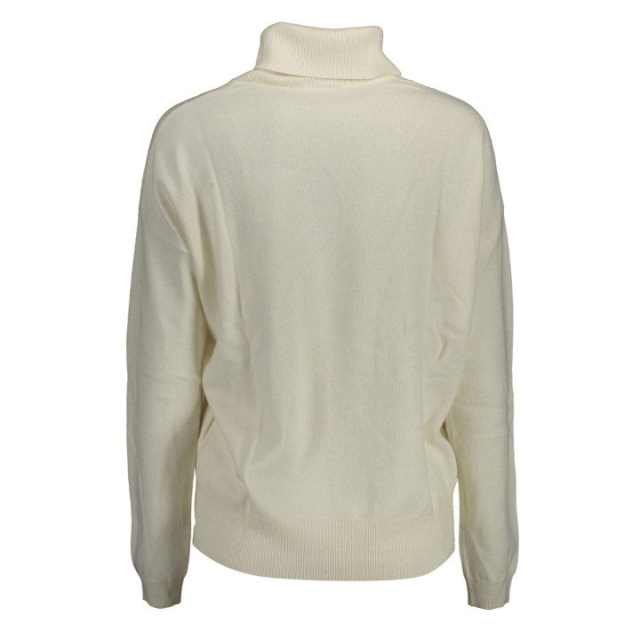 Pull à col roulé blanc pour femme US Polo Assn.