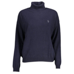 Pull à col roulé bleu pour femme US Polo Assn.