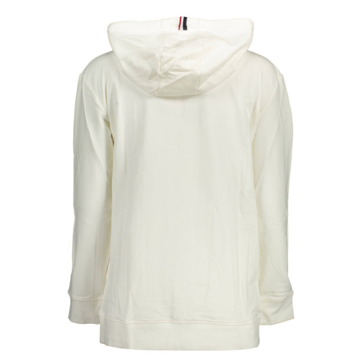 Sweat-shirt blanc zippé pour femme US POLO ASSN.