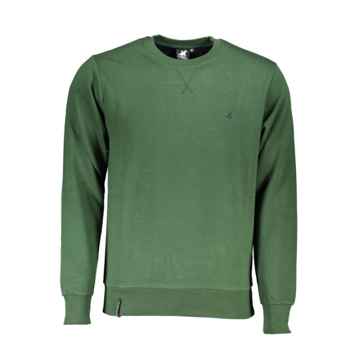 SWEAT-SHIRT VERT À FERMETURE ÉCLAIR POUR HOMME US GRAND