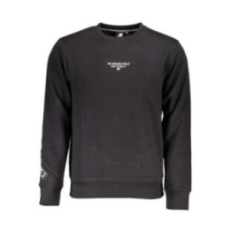 SWEAT-SHIRT NOIR À FERMETURE ÉCLAIR POUR HOMME US GRAND