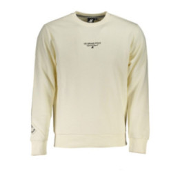 SWEAT-SHIRT BLANC À FERMETURE ÉCLAIR POUR HOMME US GRAND