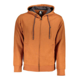 SWEAT-SHIRT FERMETURE ÉCLAIR MARRON POUR HOMME US GRAND