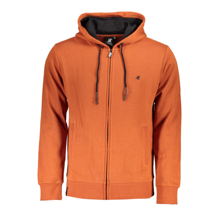 SWEAT-SHIRT FERMETURE ÉCLAIR BRONZE POUR HOMME US GRAND