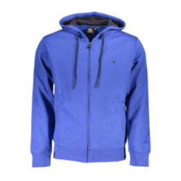 SWEAT-SHIRT BLEU À FERMETURE ÉCLAIR POUR HOMME US GRAND