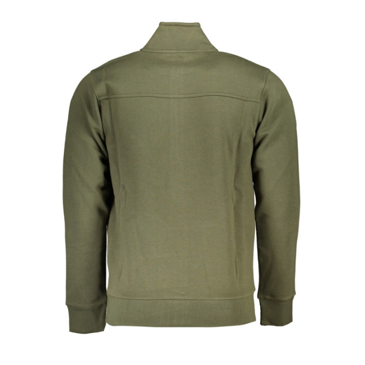 SWEAT-SHIRT VERT À FERMETURE ÉCLAIR POUR HOMME US GRAND