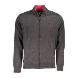 SWEAT-SHIRT GRIS À FERMETURE ÉCLAIR POUR HOMME US GRAND