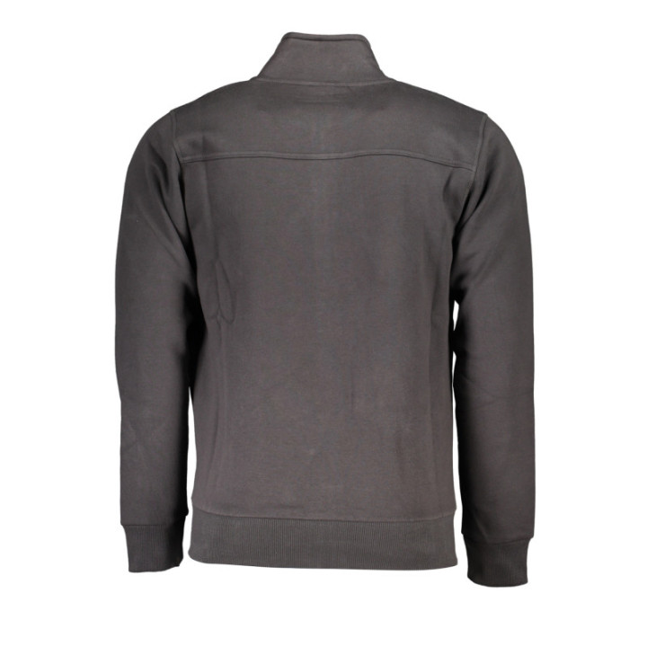 SWEAT-SHIRT GRIS À FERMETURE ÉCLAIR POUR HOMME US GRAND
