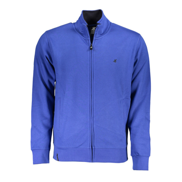 SWEAT-SHIRT BLEU À FERMETURE ÉCLAIR POUR HOMME US GRAND