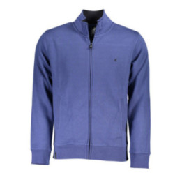 SWEAT-SHIRT BLEU À FERMETURE ÉCLAIR POUR HOMME US GRAND