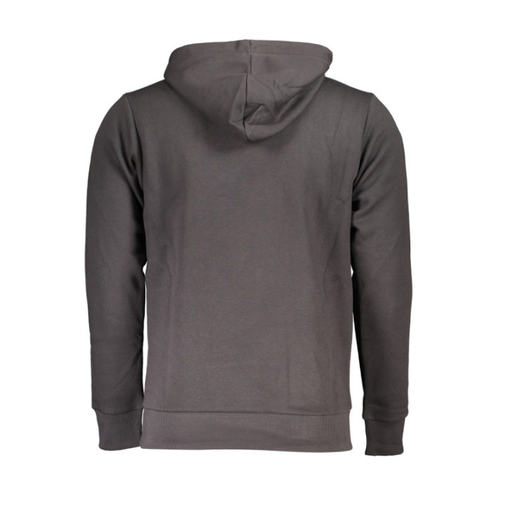SWEAT-SHIRT GRIS À FERMETURE ÉCLAIR POUR HOMME US GRAND