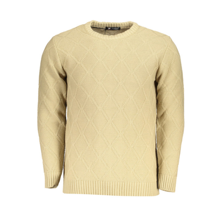 PULL BEIGE POUR HOMME US GRAND