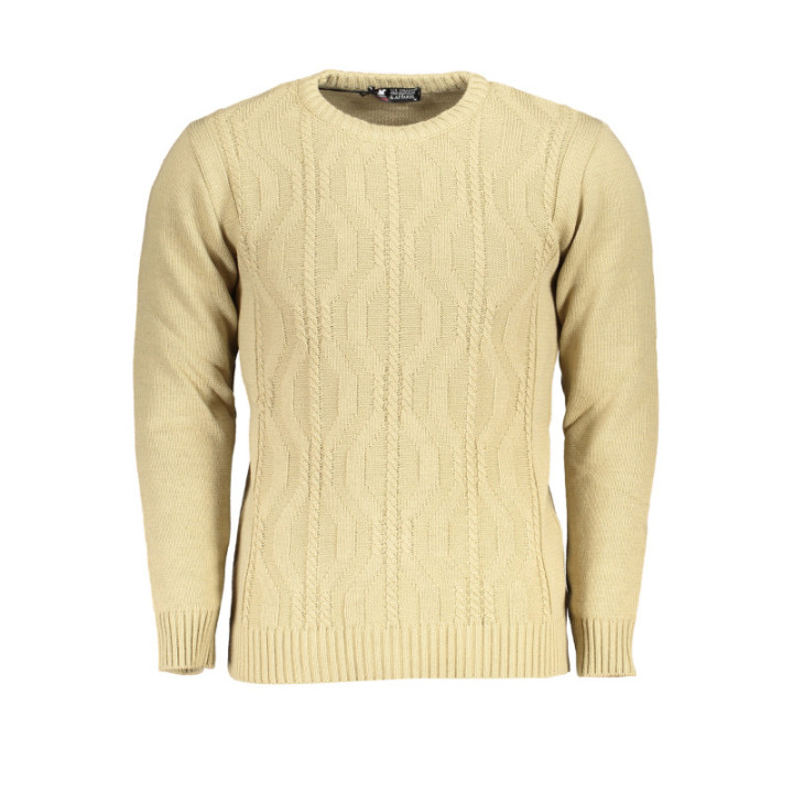 PULL BEIGE POUR HOMME US GRAND