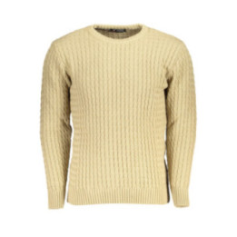 PULL BEIGE POUR HOMME US GRAND