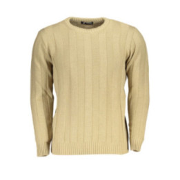 PULL BEIGE POUR HOMME US GRAND