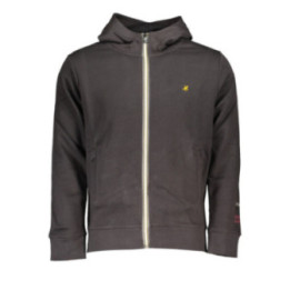 SWEAT-SHIRT GRIS À FERMETURE ÉCLAIR POUR HOMME US GRAND