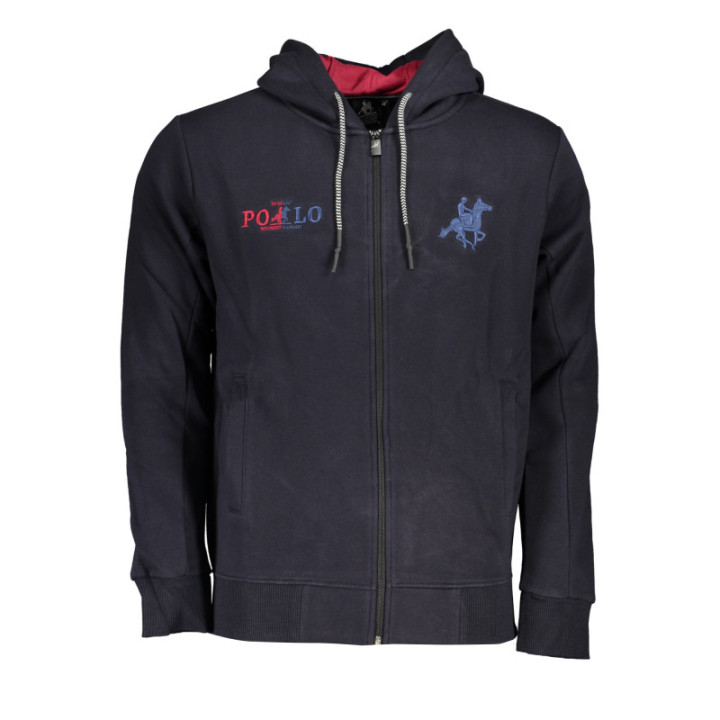 SWEAT-SHIRT BLEU À FERMETURE ÉCLAIR POUR HOMME US GRAND