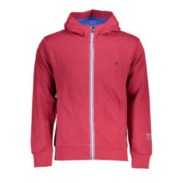 SWEAT-SHIRT FERMETURE ÉCLAIR ROUGE POUR HOMME US GRAND