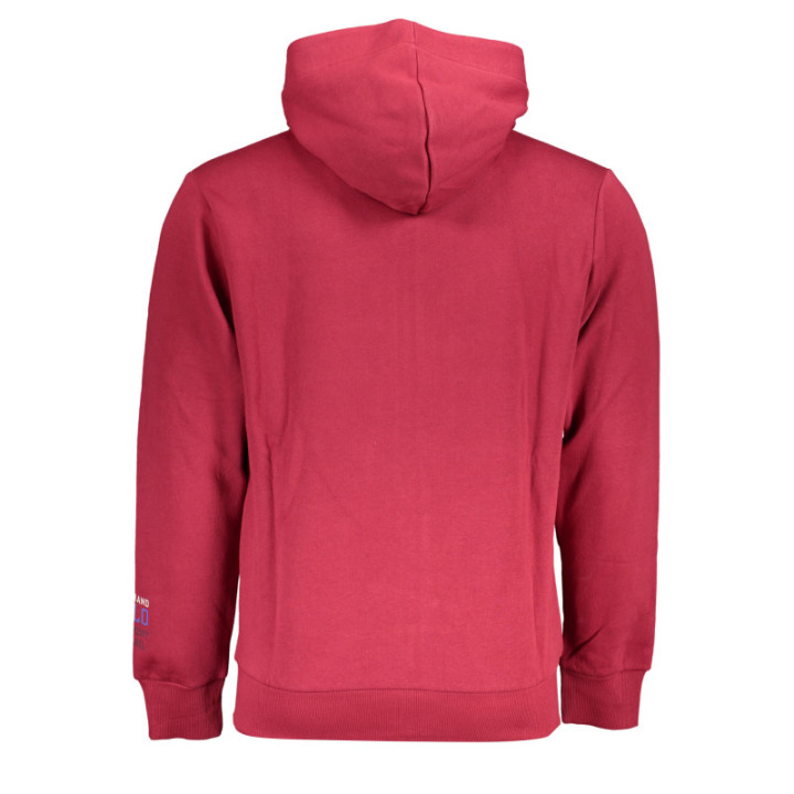 SWEAT-SHIRT FERMETURE ÉCLAIR ROUGE POUR HOMME US GRAND