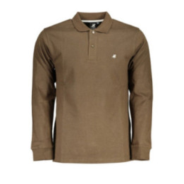 POLO À MANCHES LONGUES POUR HOMME US GRAND, MARRON