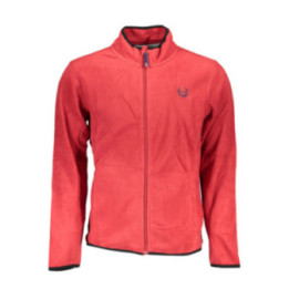 SWEAT-SHIRT ZIPPÉ ROUGE GIAN MARCO VENTURI POUR HOMME