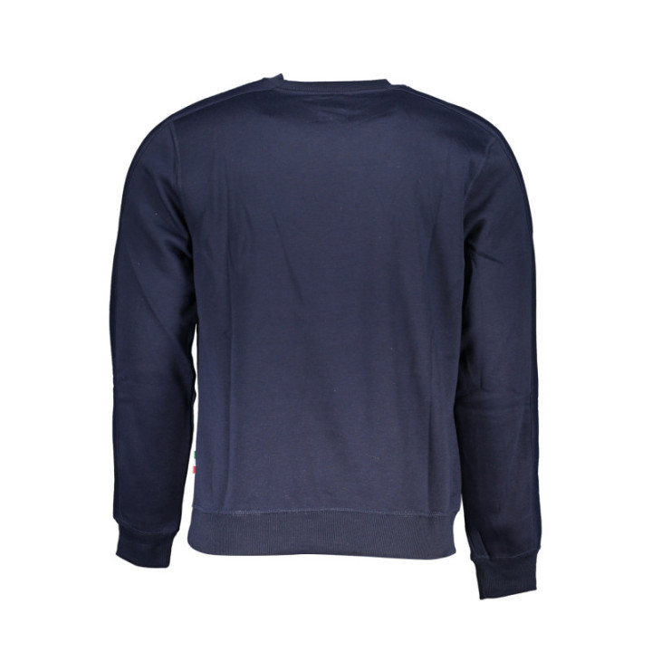 SWEAT-SHIRT SANS FERMETURE ÉCLAIR BLEU POUR HOMMES GIAN MARCO VENTURI