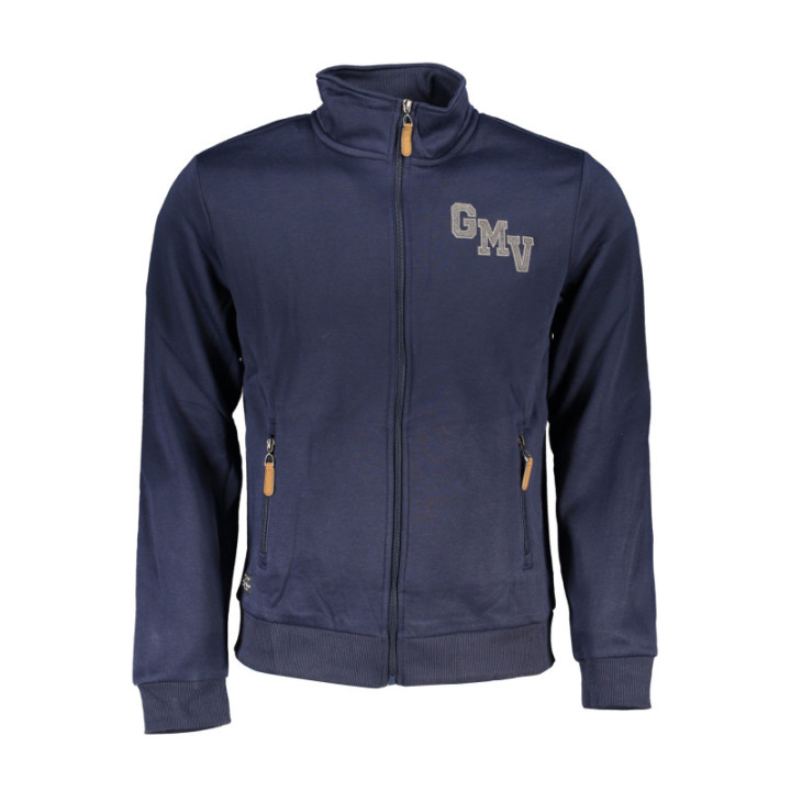 SWEAT-SHIRT ZIPPÉ BLEU GIAN MARCO VENTURI POUR HOMME
