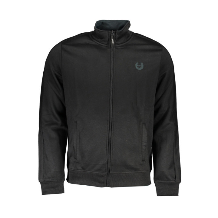 SWEAT-SHIRT ZIPPÉ NOIR GIAN MARCO VENTURI POUR HOMMES