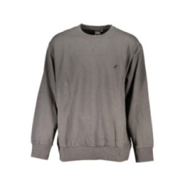SWEAT-SHIRT GRIS À FERMETURE ÉCLAIR POUR HOMME US GRAND