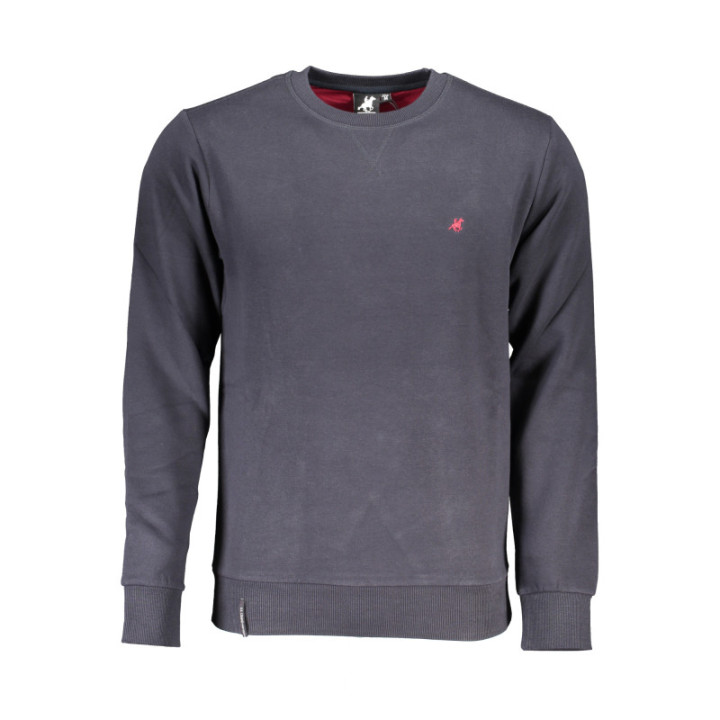 SWEAT-SHIRT BLEU À FERMETURE ÉCLAIR POUR HOMME US GRAND