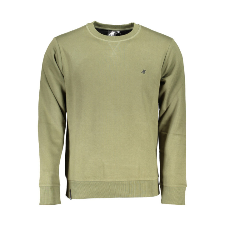 SWEAT-SHIRT VERT À FERMETURE ÉCLAIR POUR HOMME US GRAND