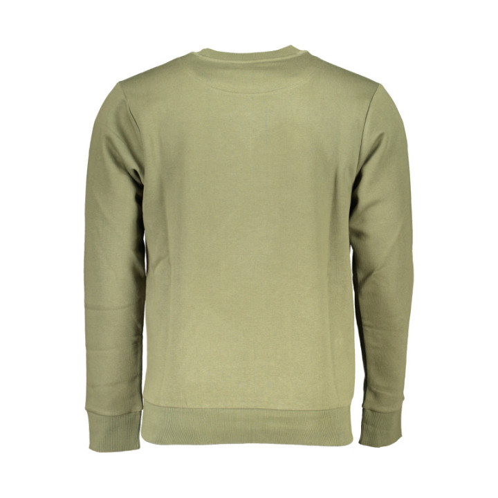 SWEAT-SHIRT VERT À FERMETURE ÉCLAIR POUR HOMME US GRAND