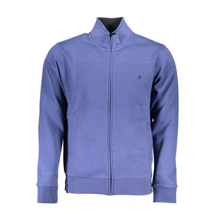 SWEAT-SHIRT BLEU À FERMETURE ÉCLAIR POUR HOMME US GRAND